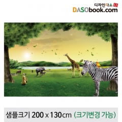 [디자인다소]정글숲속배경현수막-017