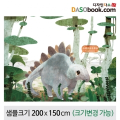 [디자인다소]정글숲속(공룡)배경현수막-025