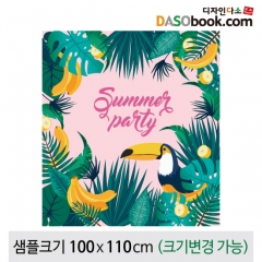 [디자인다소]여름배경(정글)포토존포토월현수막-106