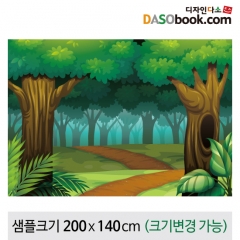 [디자인다소]숲속배경현수막-070