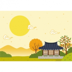 [디자인다소]가을배경현수막(보름달)-198